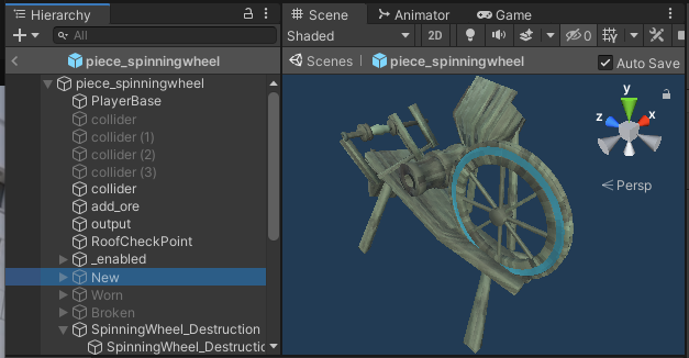 Kitbash Spinning Wheel Exploded