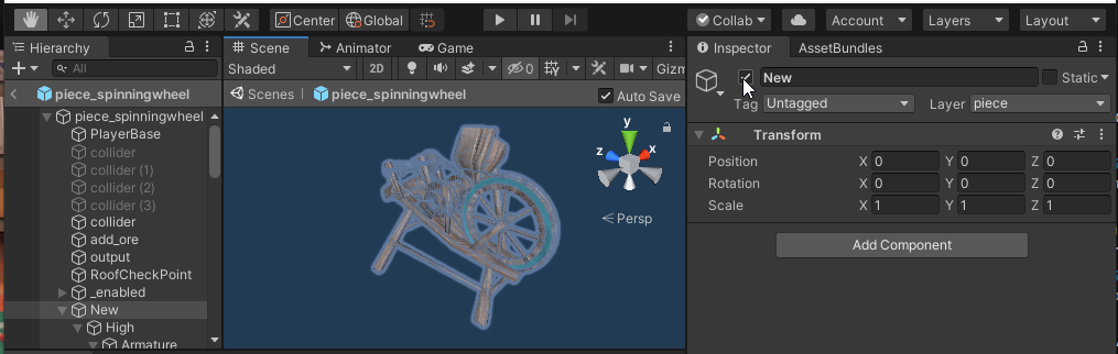 Kitbash Spinning Wheel New